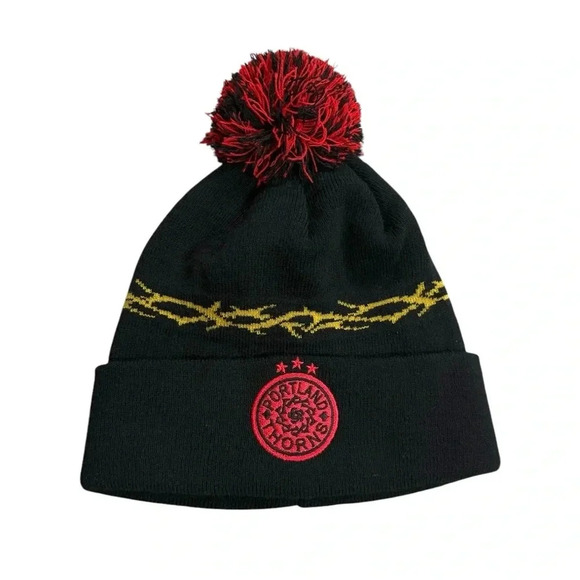 Portland Thorns FC Pom Pom Beanie Unisex Fit - Picture 1 of 6